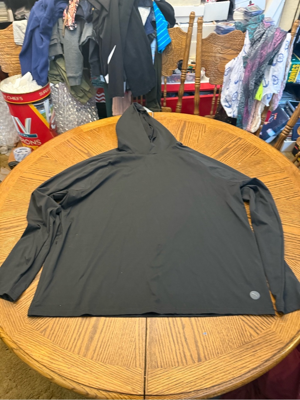 Puma Black Lightweight Hooded Long-Sleeve Shirt